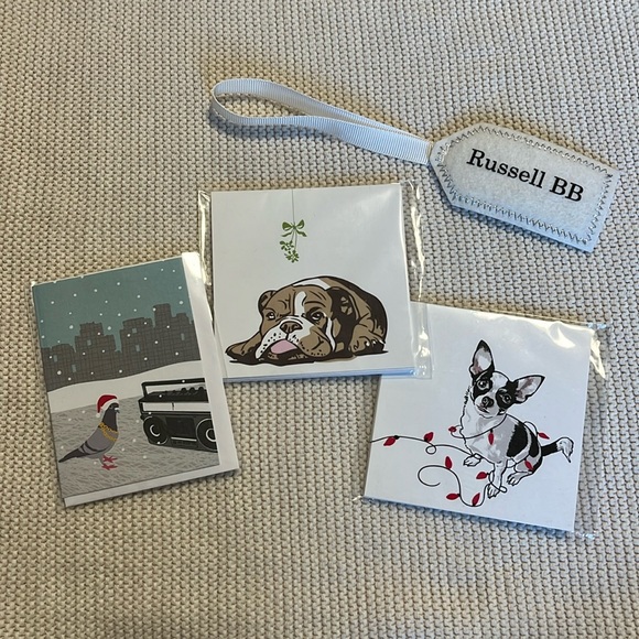 🎄 12 Holiday Gift Tags Dog & 1 Mini Card - Picture 11 of 11